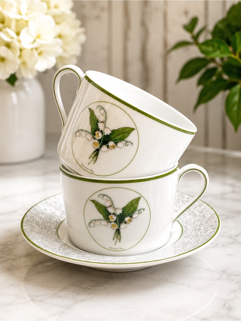 Vintage Christian Dior Milly-la-Forêt Porcelain Set